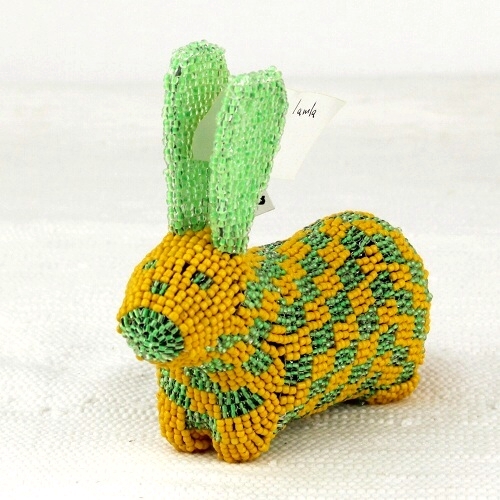 モンキービズMONKEYBIZ ビーズ動物 M 1627ウサギ 一点物