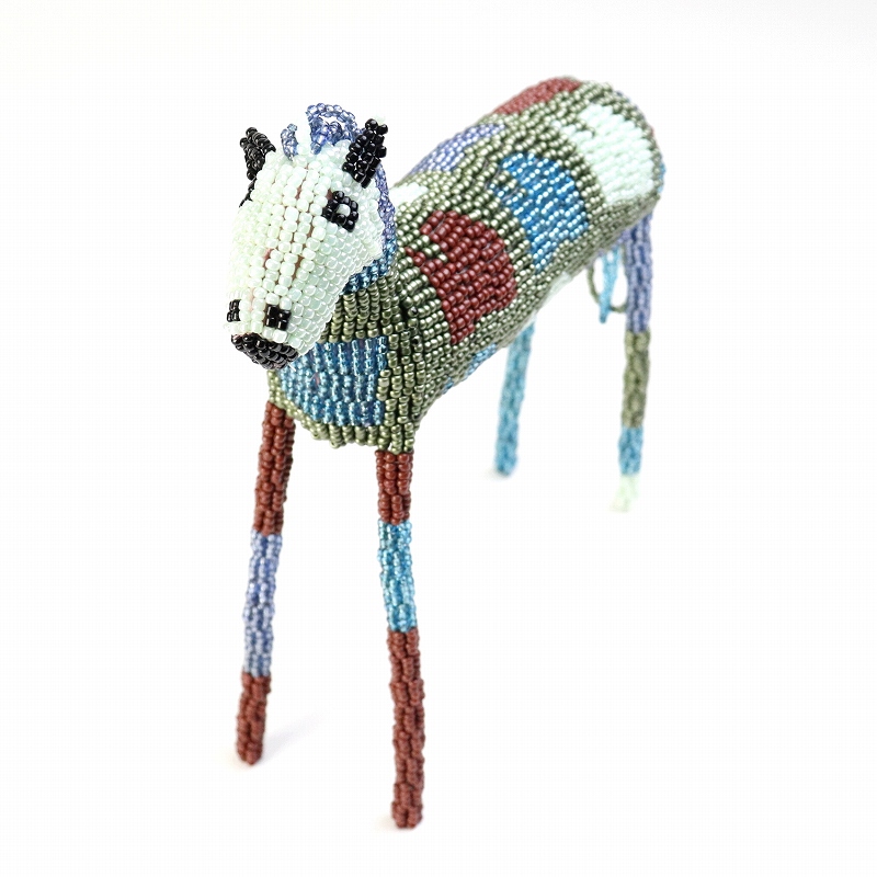 モンキービズMONKEYBIZ ビーズ動物 L  ANI004 一点物_1641 シマウマ