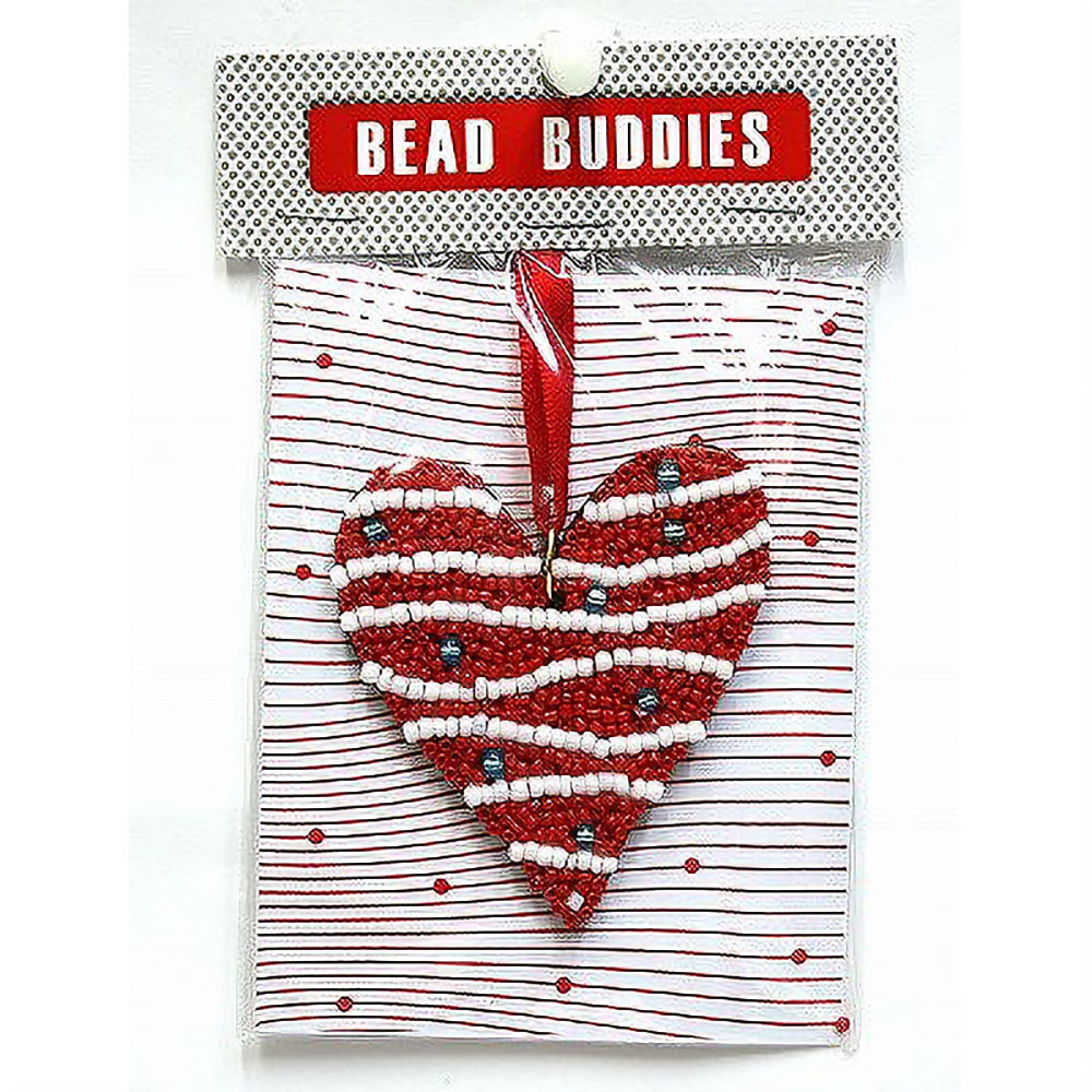 モンキービズMONKEYBIZ クリスマスオーナメント ハート 赤