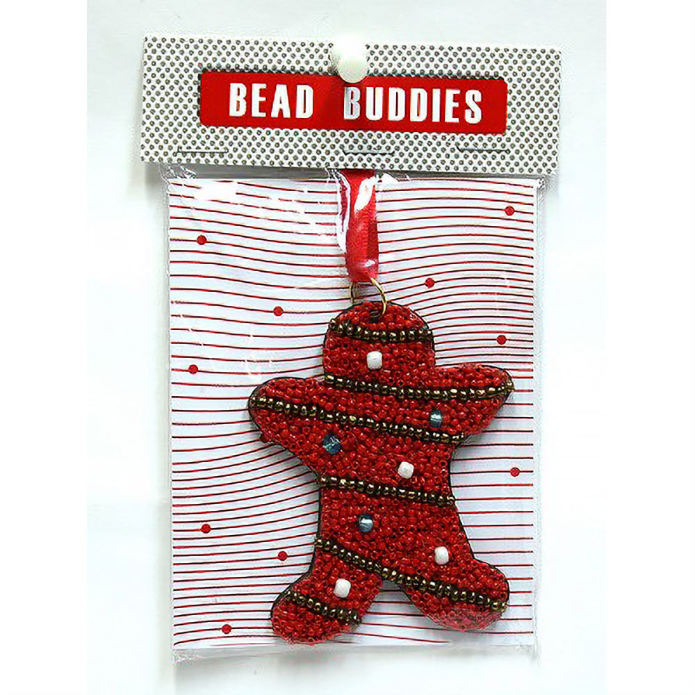 モンキービズMONKEYBIZ クリスマスオーナメント ジンジャークッキー 赤