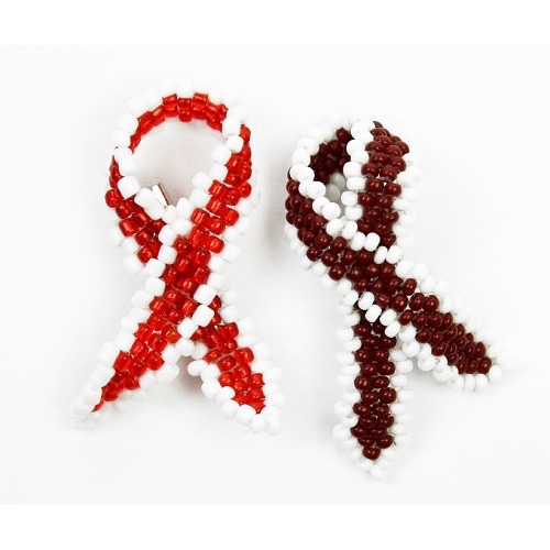 WOLA NANI レッドリボン型ブローチ