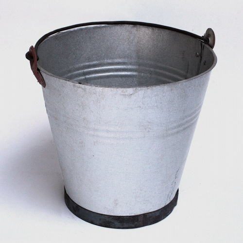 ブルキナ　ブリキバケツS　径28×H28　無地