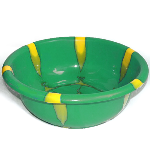 プラスチック　たらい　直径65 緑