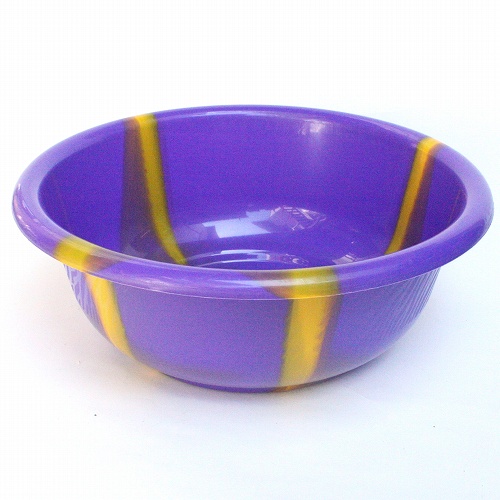 プラスチック　たらい　直径55 紫