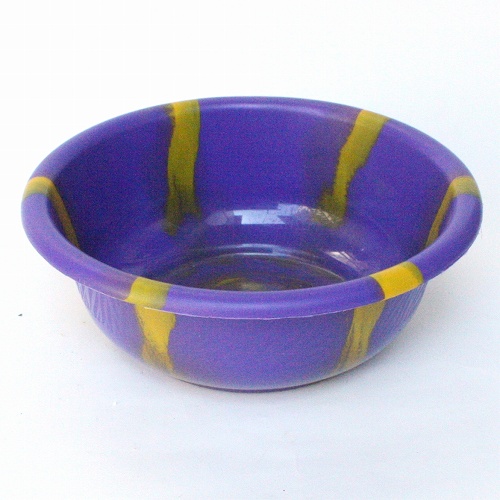 プラスチック　たらい　直径40 紫