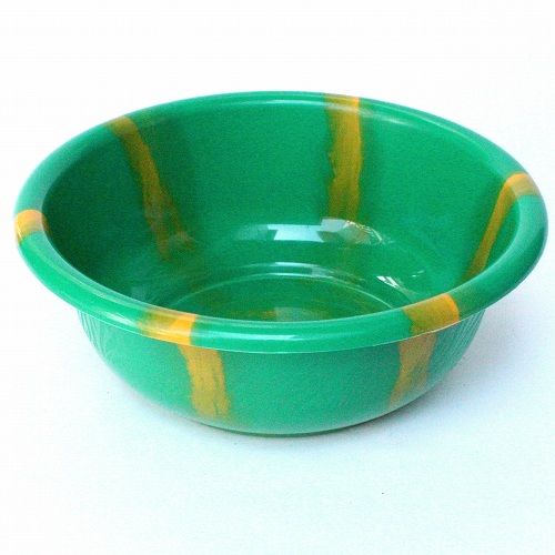 プラスチック　たらい　直径40 緑