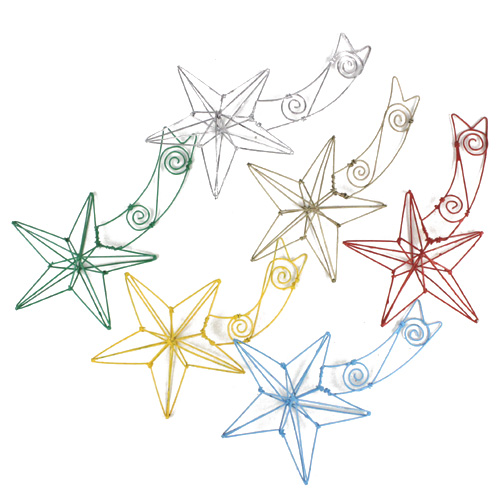 【SALE】ワイヤーオーナメント　#流れ星 @1200→576円