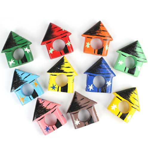 【SALE】ペイントナプキンリング　家 @600→384円