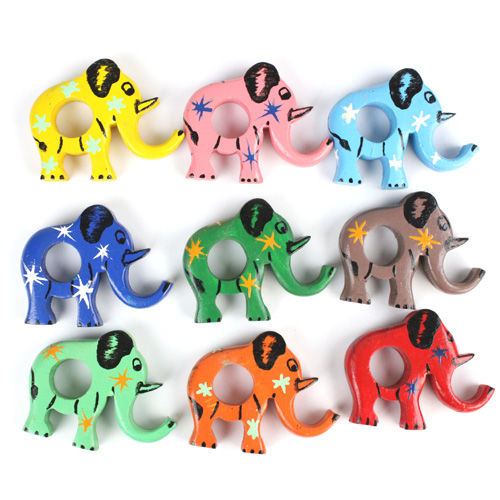 【SALE】ペイントナプキンリング　ゾウ @600→384円