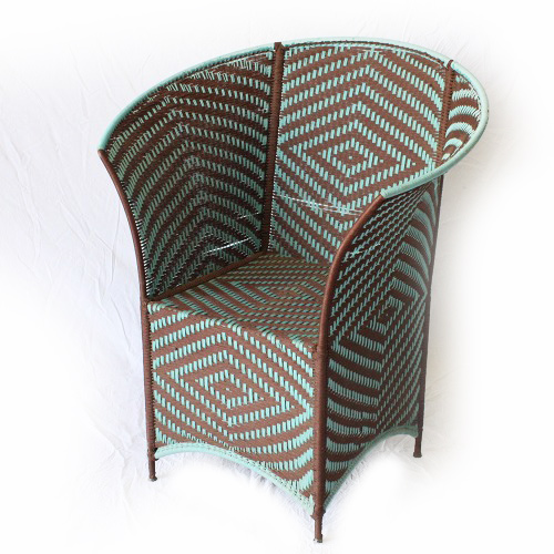 【SALE】ナイロン組み紐 椅子 サックス茶 送料別 @38000→26600円