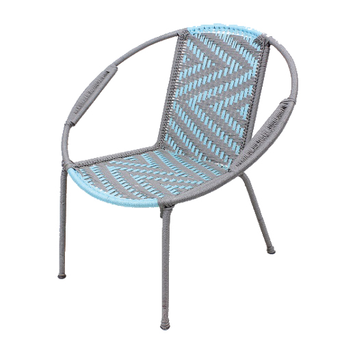 【SALE】ナイロン組み紐 椅子 小 サックスグレー 送料別 @15000→10500円