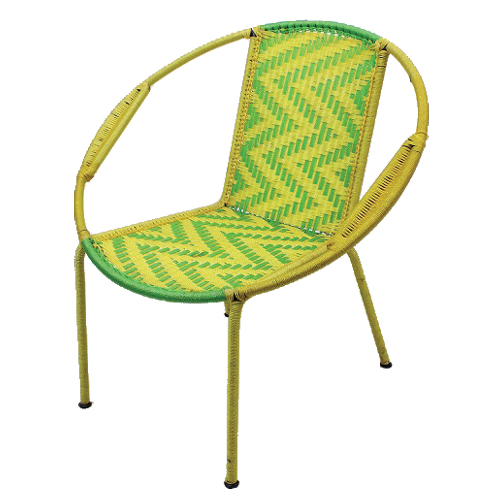 【SALE】ナイロン組み紐 椅子 小 レモン黄緑 送料別 @15000→10500円