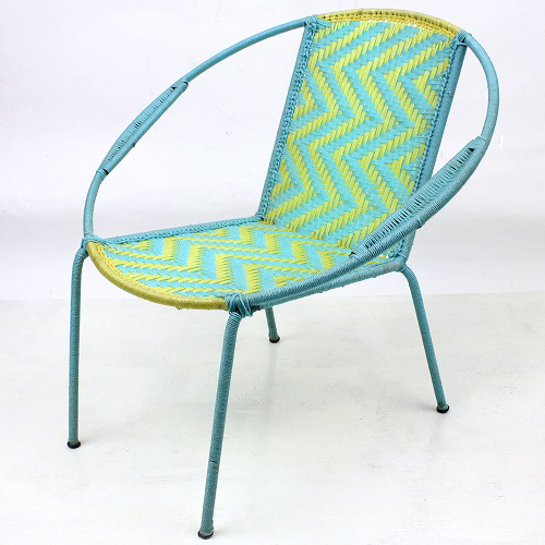 【SALE】ナイロン組み紐 椅子 小 サックスレモン 送料別 @15000→10500円