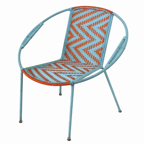 【SALE】ナイロン組み紐 椅子 小 サックスオレンジ 送料別 @15000→10500円