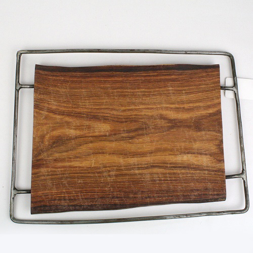 サンダルウッド鉄盆　PLATEAU BOIS PALISSANDRE