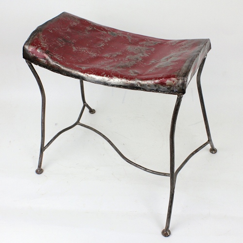 ブリキスツール TABOURET TOLE　赤【送料別】