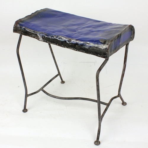ブリキスツール TABOURET TOLE　青【送料別】