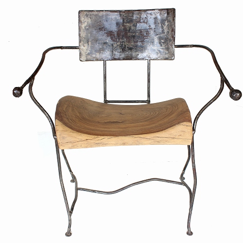 サンダルウッド 鉄背もたれ椅子 送料別 1802 一点もの