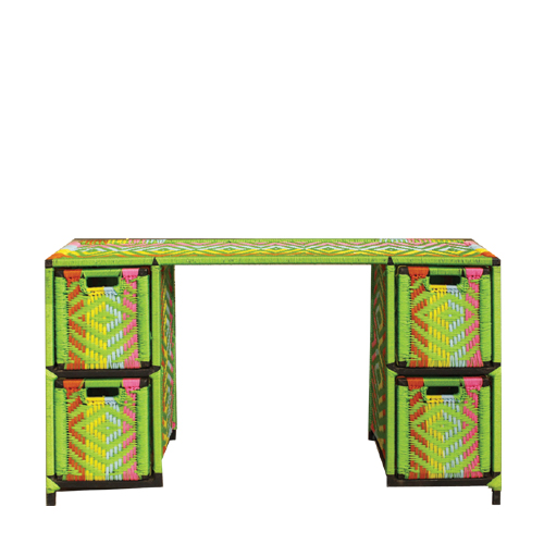 【SALE】ナイロン組み紐テーブル サイド引き出し付 マルチ 送料別 @80000→56000円