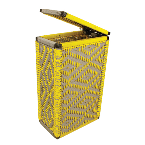 【SALE】ナイロン組み紐 蓋付き収納 ゴミ箱 01 送料別 @18000→12600円