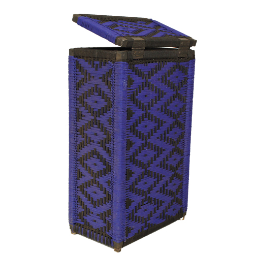 【SALE】ナイロン組み紐 蓋付き収納 ゴミ箱 02 送料別 @18000→12600円