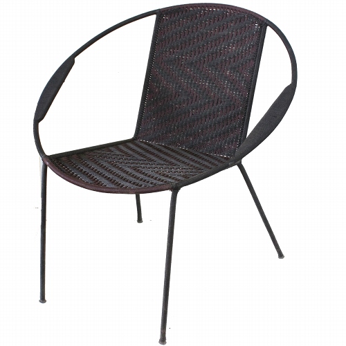 【SALE】ナイロン組み紐 椅子 大 黒焦げ茶 送料別 @20000→14000円