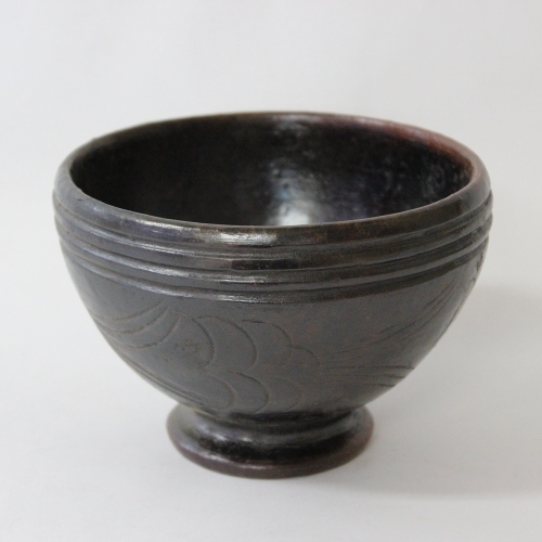 テリバ素焼き器 中 台付ボウル