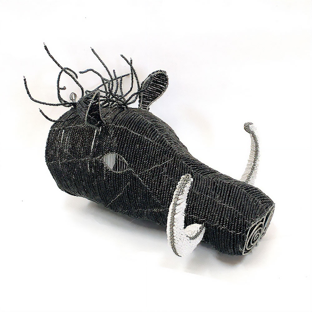 【SALE】ビーズアニマルヘッド  イノシシ 19SS一点 @28000→22400