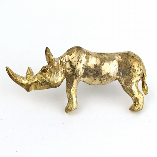 ブロンズつまみ 動物 サイ