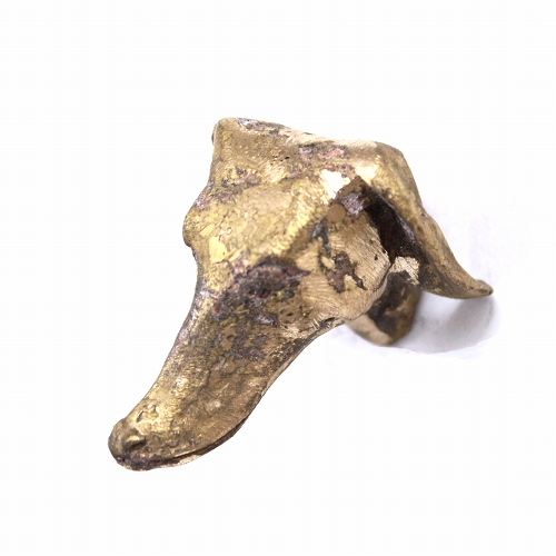 ブロンズつまみ 動物頭 犬