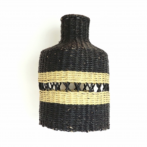 ボルガランプシェード 1本透かし 黒ナチュラル ※ソケット別F