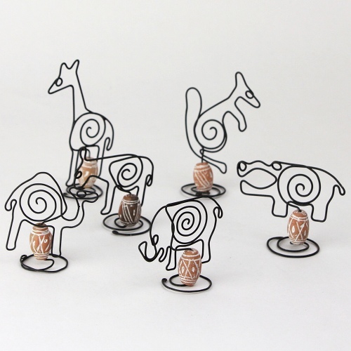 鉄製動物ペーパーフォトホルダー