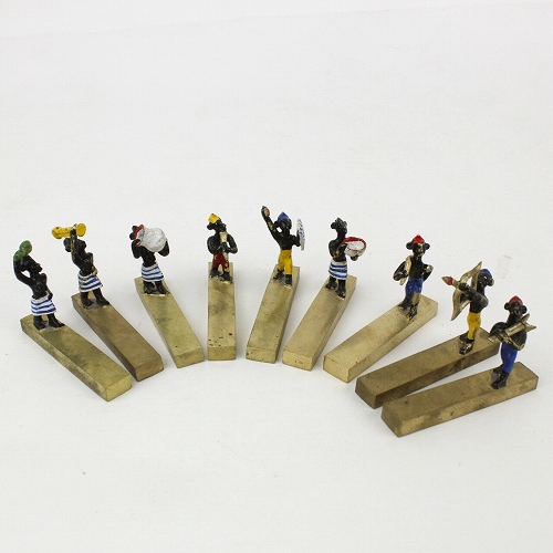 真鍮人形　箸置き