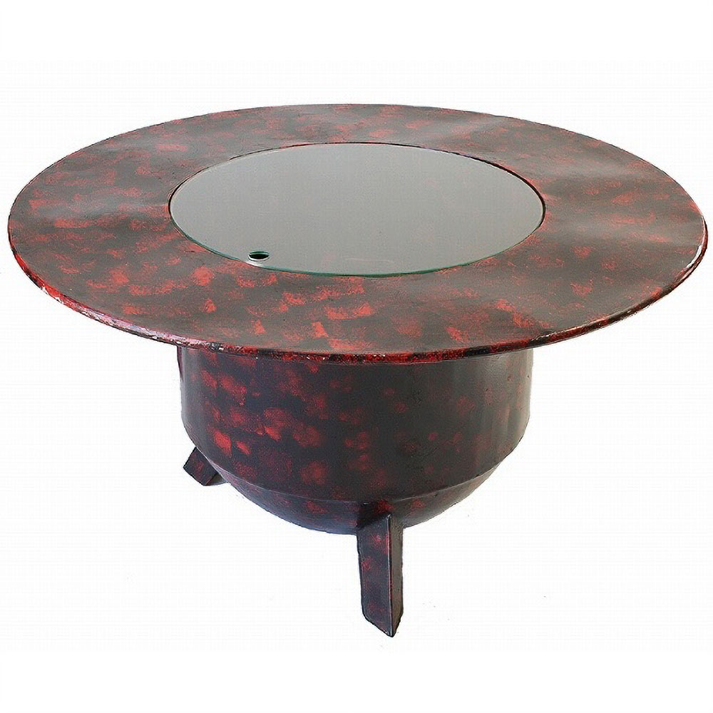 鍋型鉄製テーブルTONGO低(OUATARA作)ワインホルダー付　送料別