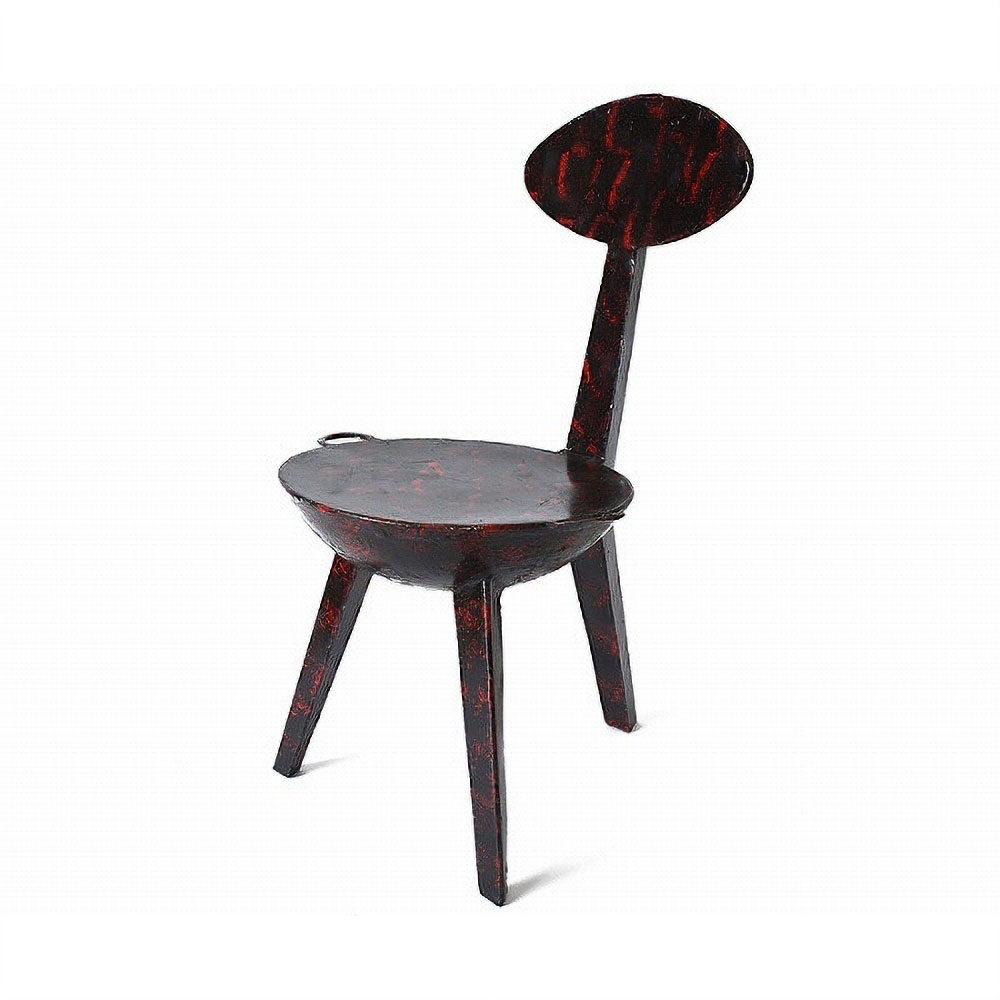 鍋型鉄製椅子低(OUATARA作)送料別