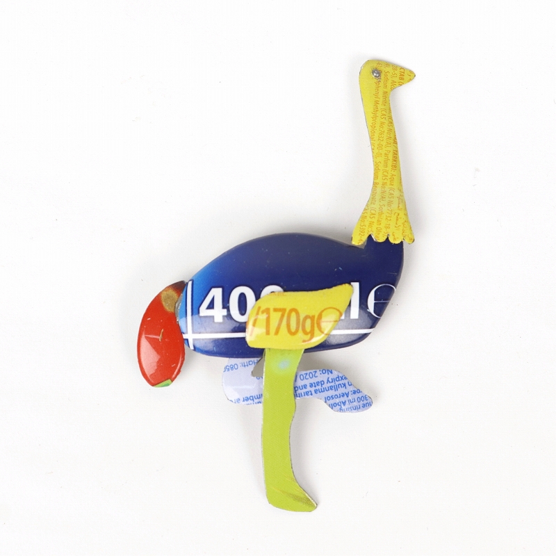 リサイクル缶マグネット ダチョウ