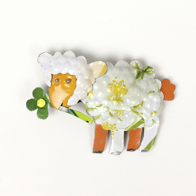 リサイクル缶マグネット 羊