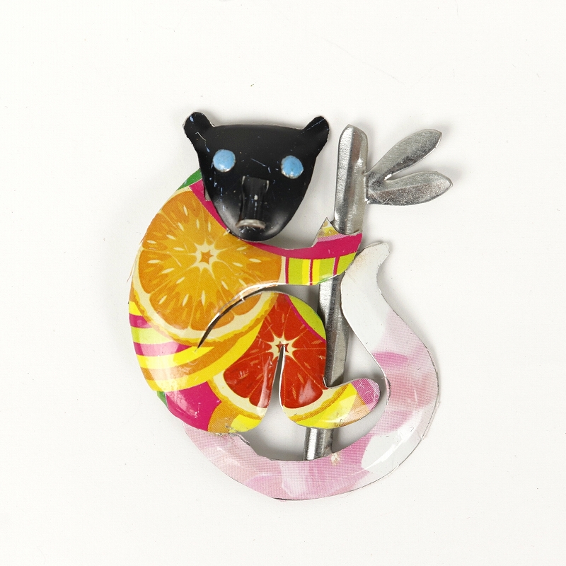 リサイクル缶マグネット サル