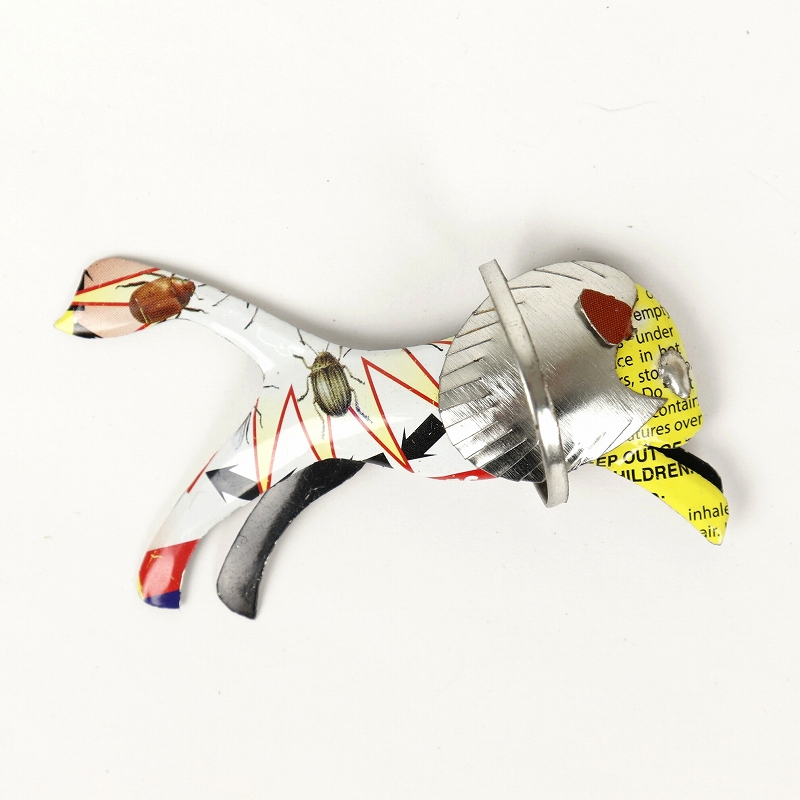 リサイクル缶マグネット 輪くぐりライオン