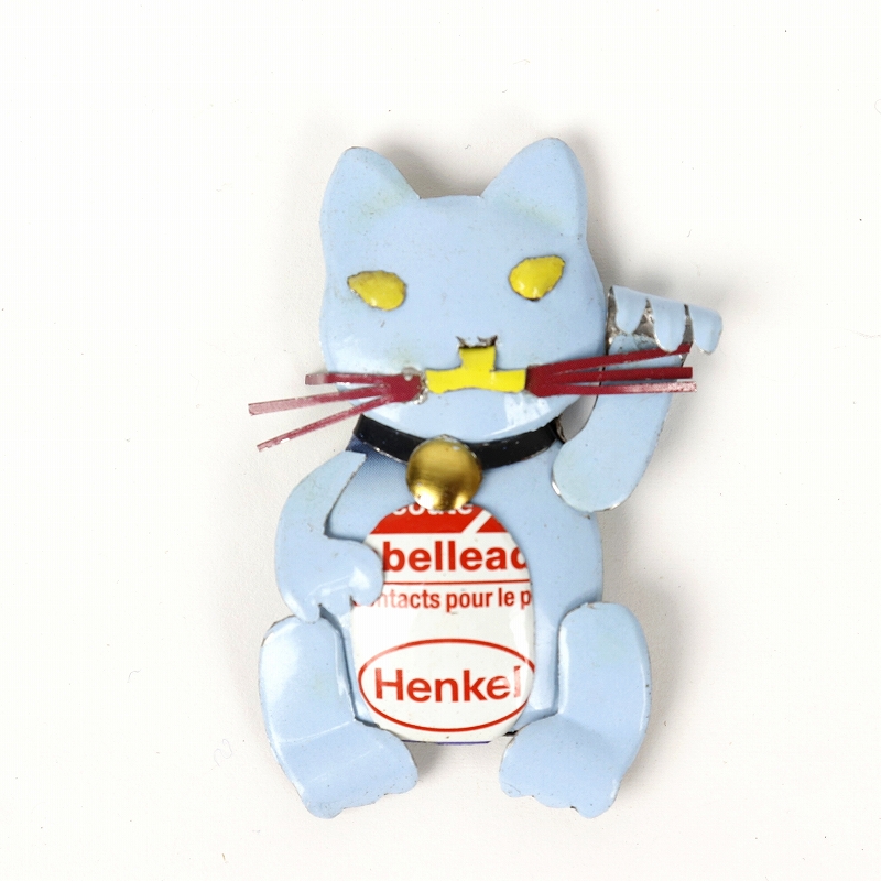 リサイクル缶マグネット 招き猫