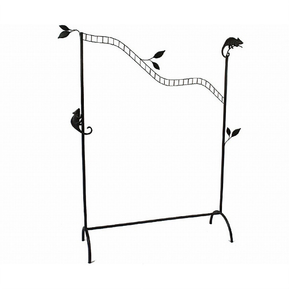 黒鉄ハンガーラック　モチーフ付き(送料別)