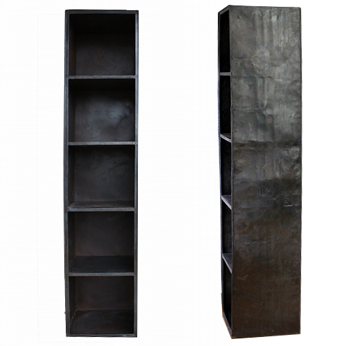 黒鉄カラーボックス  A  5段 幅35cm正方形　送料別