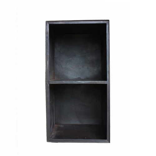 黒鉄カラーボックス  D  2段 幅35cm正方形　送料別