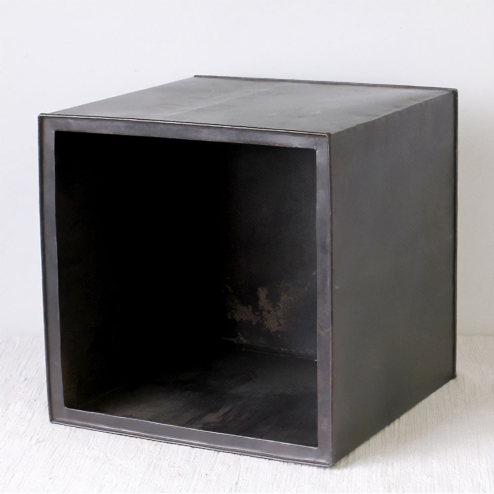 黒鉄カラーボックス  E  1段 幅35cm正方形　送料別