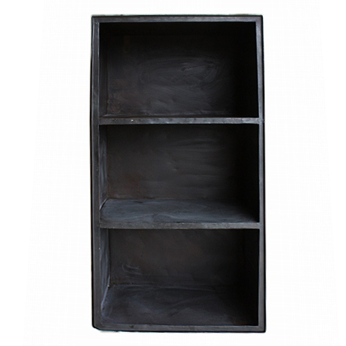 黒鉄カラーボックス  J  3段 幅広53cm　送料別