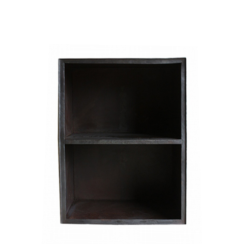 黒鉄カラーボックス  L  2段 幅広53cm　送料別