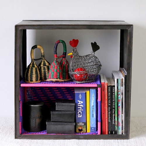 黒鉄カラーボックス  P  1段空洞 53cm正方形　送料別