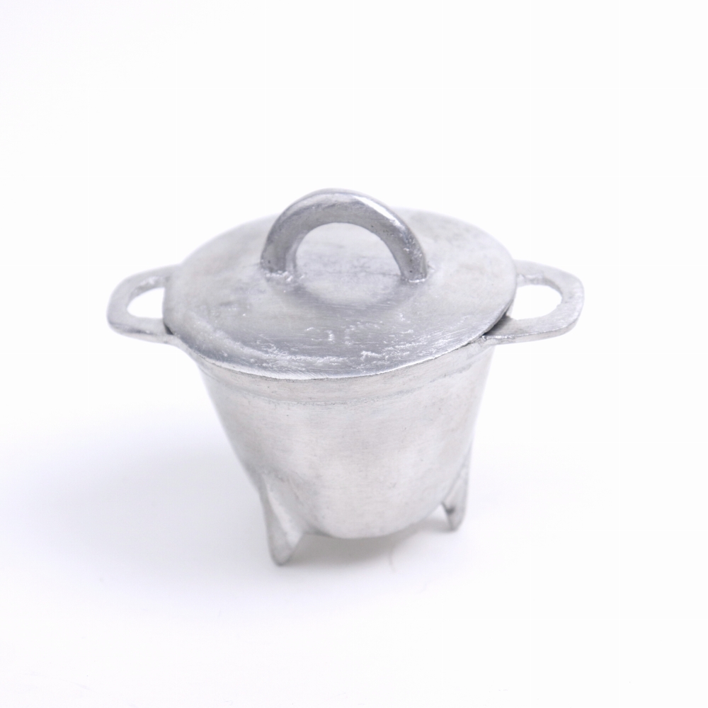 アルミ マルミット卵型足付きsss