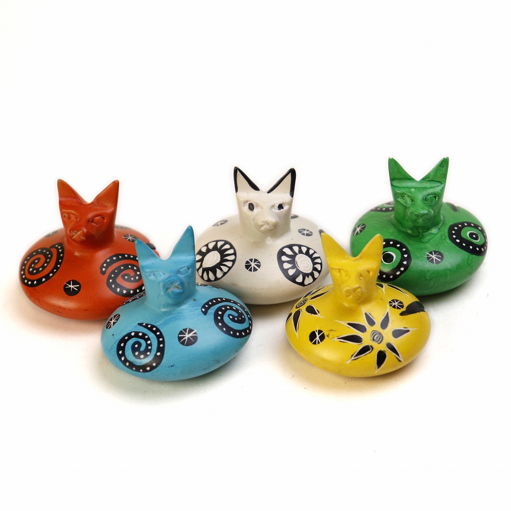 ソープストーン だるまネコ