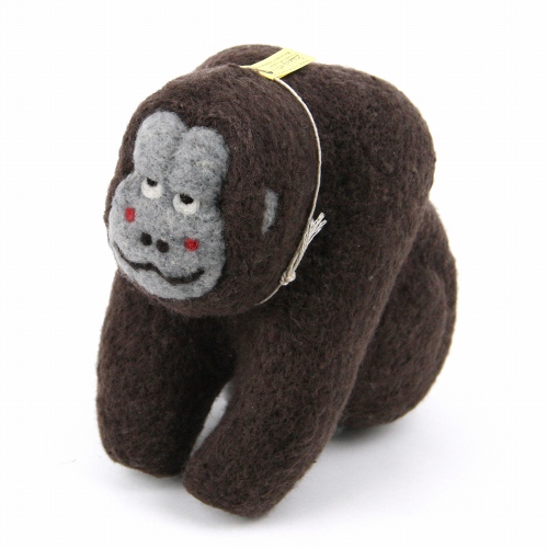 マトマイニ フェルト動物 L 茶 ゴリラ 男の子